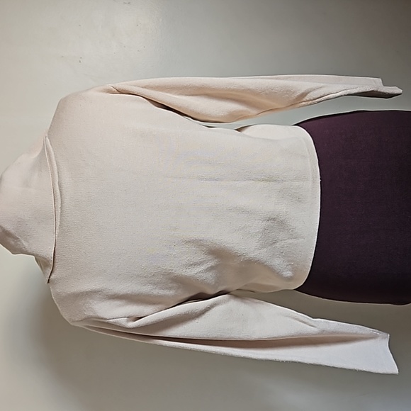 Taylor Knit Sweater Tank Dress With Long Sleeve Crop Top Cowl Neck Size Small - Picture 7 of 16